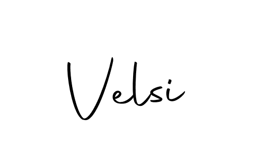 You should practise on your own different ways (Autography-DOLnW) to write your name (Velsi) in signature. don't let someone else do it for you. Velsi signature style 10 images and pictures png