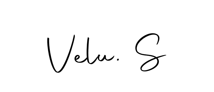 The best way (Autography-DOLnW) to make a short signature is to pick only two or three words in your name. The name Velu. S include a total of six letters. For converting this name. Velu. S signature style 10 images and pictures png