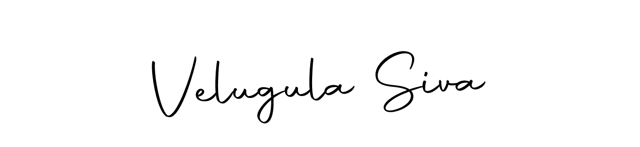 Velugula Siva stylish signature style. Best Handwritten Sign (Autography-DOLnW) for my name. Handwritten Signature Collection Ideas for my name Velugula Siva. Velugula Siva signature style 10 images and pictures png