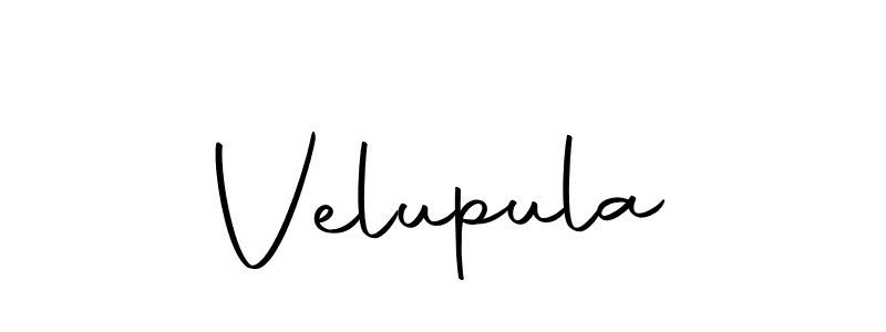 Make a beautiful signature design for name Velupula. With this signature (Autography-DOLnW) style, you can create a handwritten signature for free. Velupula signature style 10 images and pictures png