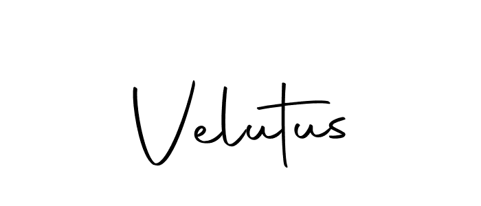 Design your own signature with our free online signature maker. With this signature software, you can create a handwritten (Autography-DOLnW) signature for name Velutus. Velutus signature style 10 images and pictures png