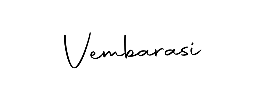 Make a beautiful signature design for name Vembarasi. With this signature (Autography-DOLnW) style, you can create a handwritten signature for free. Vembarasi signature style 10 images and pictures png