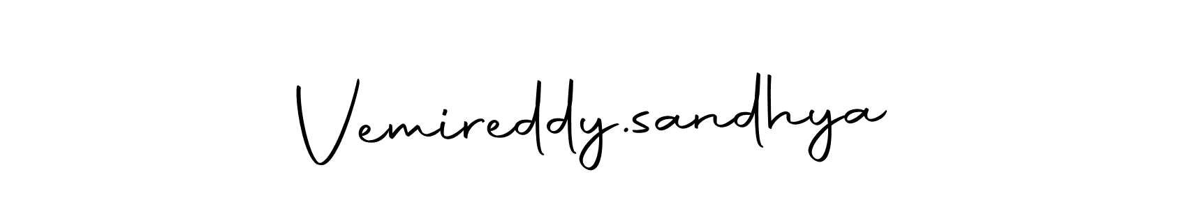Create a beautiful signature design for name Vemireddy.sandhya. With this signature (Autography-DOLnW) fonts, you can make a handwritten signature for free. Vemireddy.sandhya signature style 10 images and pictures png
