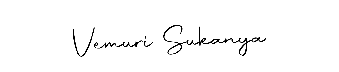 How to make Vemuri Sukanya signature? Autography-DOLnW is a professional autograph style. Create handwritten signature for Vemuri Sukanya name. Vemuri Sukanya signature style 10 images and pictures png