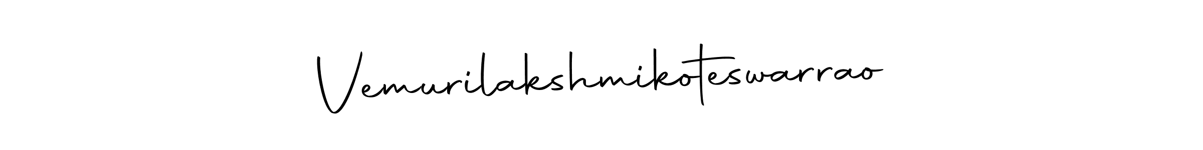 Vemurilakshmikoteswarrao stylish signature style. Best Handwritten Sign (Autography-DOLnW) for my name. Handwritten Signature Collection Ideas for my name Vemurilakshmikoteswarrao. Vemurilakshmikoteswarrao signature style 10 images and pictures png