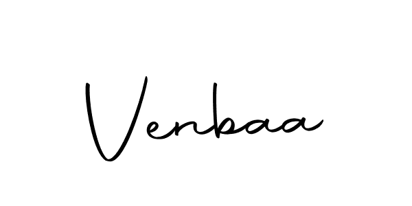 Use a signature maker to create a handwritten signature online. With this signature software, you can design (Autography-DOLnW) your own signature for name Venbaa. Venbaa signature style 10 images and pictures png