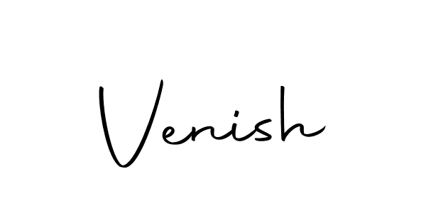 Create a beautiful signature design for name Venish. With this signature (Autography-DOLnW) fonts, you can make a handwritten signature for free. Venish signature style 10 images and pictures png