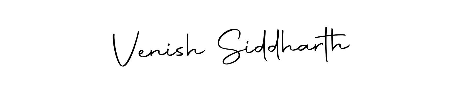 Make a beautiful signature design for name Venish Siddharth. Use this online signature maker to create a handwritten signature for free. Venish Siddharth signature style 10 images and pictures png