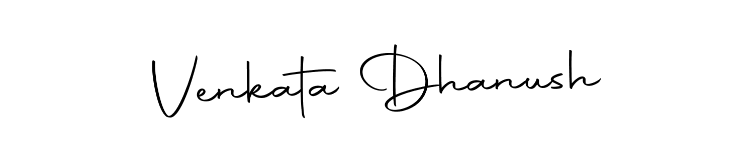 Create a beautiful signature design for name Venkata Dhanush. With this signature (Autography-DOLnW) fonts, you can make a handwritten signature for free. Venkata Dhanush signature style 10 images and pictures png