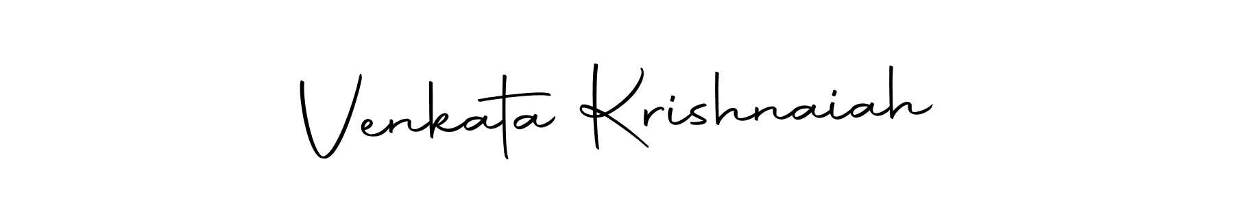 Make a beautiful signature design for name Venkata Krishnaiah. Use this online signature maker to create a handwritten signature for free. Venkata Krishnaiah signature style 10 images and pictures png