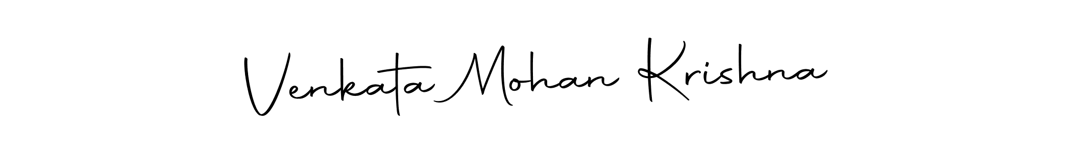 Make a short Venkata Mohan Krishna signature style. Manage your documents anywhere anytime using Autography-DOLnW. Create and add eSignatures, submit forms, share and send files easily. Venkata Mohan Krishna signature style 10 images and pictures png