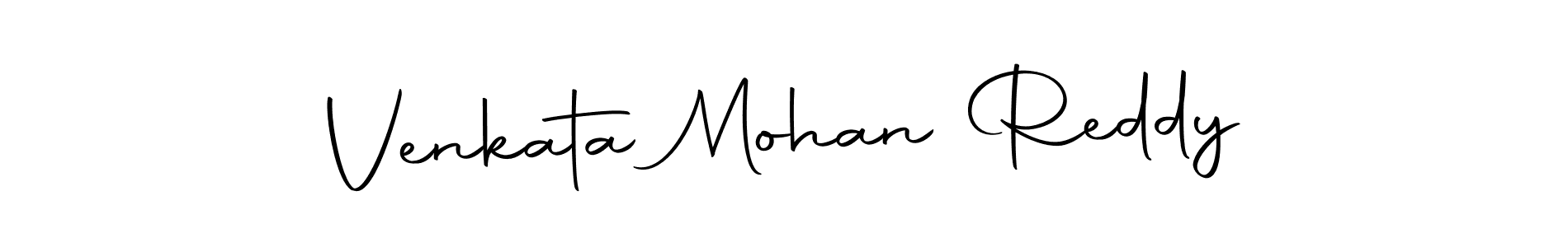 How to make Venkata Mohan Reddy name signature. Use Autography-DOLnW style for creating short signs online. This is the latest handwritten sign. Venkata Mohan Reddy signature style 10 images and pictures png