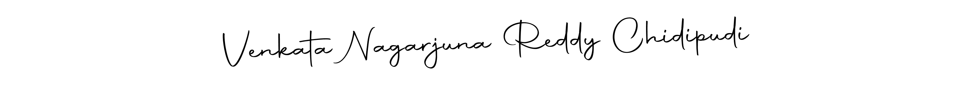 Make a beautiful signature design for name Venkata Nagarjuna Reddy Chidipudi. Use this online signature maker to create a handwritten signature for free. Venkata Nagarjuna Reddy Chidipudi signature style 10 images and pictures png