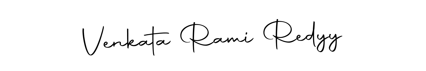 How to make Venkata Rami Redyy name signature. Use Autography-DOLnW style for creating short signs online. This is the latest handwritten sign. Venkata Rami Redyy signature style 10 images and pictures png