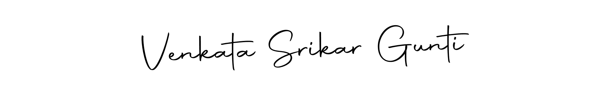 Create a beautiful signature design for name Venkata Srikar Gunti. With this signature (Autography-DOLnW) fonts, you can make a handwritten signature for free. Venkata Srikar Gunti signature style 10 images and pictures png