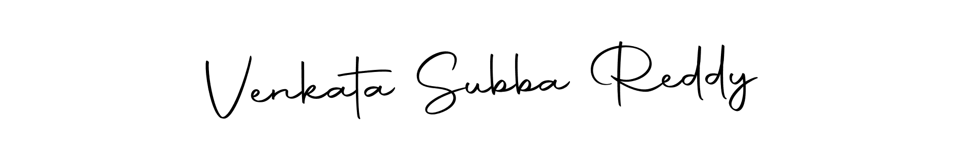 Design your own signature with our free online signature maker. With this signature software, you can create a handwritten (Autography-DOLnW) signature for name Venkata Subba Reddy. Venkata Subba Reddy signature style 10 images and pictures png