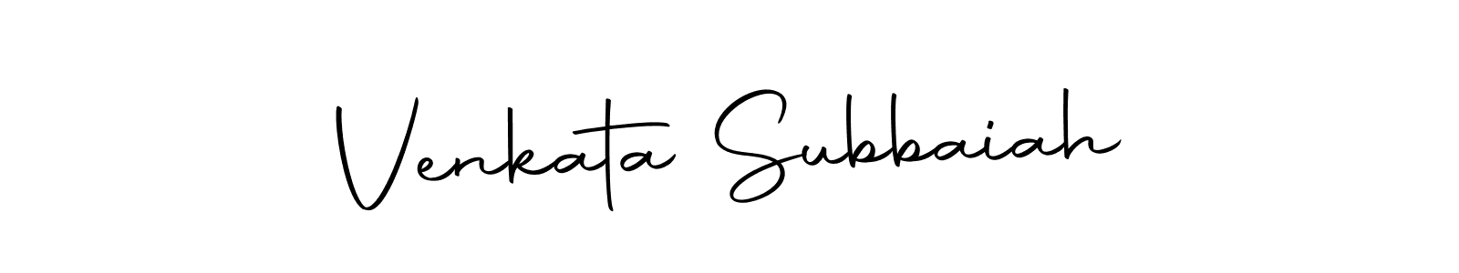 Make a beautiful signature design for name Venkata Subbaiah. With this signature (Autography-DOLnW) style, you can create a handwritten signature for free. Venkata Subbaiah signature style 10 images and pictures png