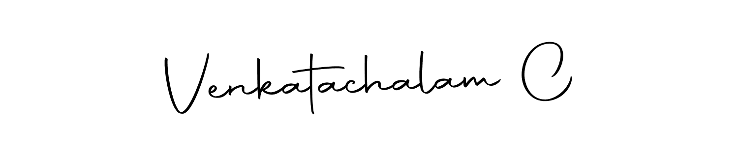 How to make Venkatachalam C name signature. Use Autography-DOLnW style for creating short signs online. This is the latest handwritten sign. Venkatachalam C signature style 10 images and pictures png