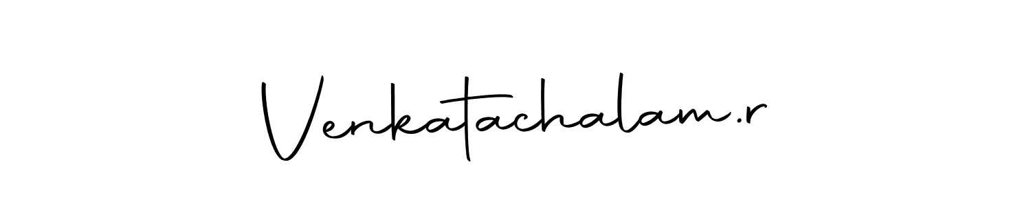 Create a beautiful signature design for name Venkatachalam.r. With this signature (Autography-DOLnW) fonts, you can make a handwritten signature for free. Venkatachalam.r signature style 10 images and pictures png