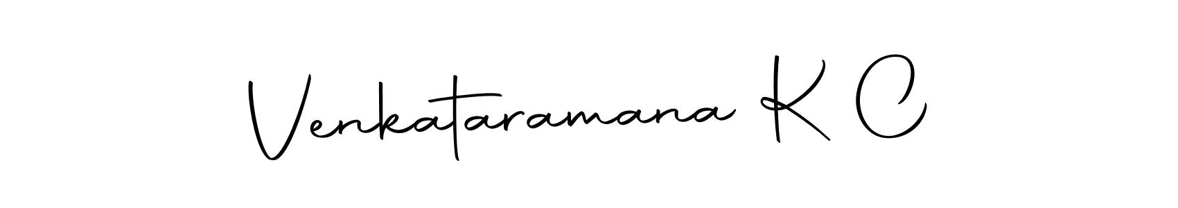 Create a beautiful signature design for name Venkataramana K C. With this signature (Autography-DOLnW) fonts, you can make a handwritten signature for free. Venkataramana K C signature style 10 images and pictures png