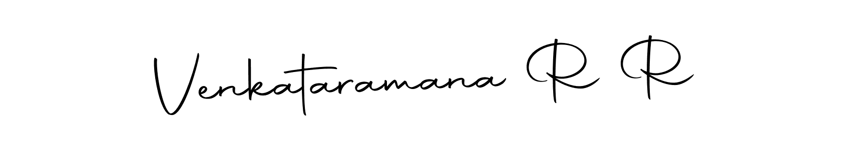 How to make Venkataramana R R name signature. Use Autography-DOLnW style for creating short signs online. This is the latest handwritten sign. Venkataramana R R signature style 10 images and pictures png