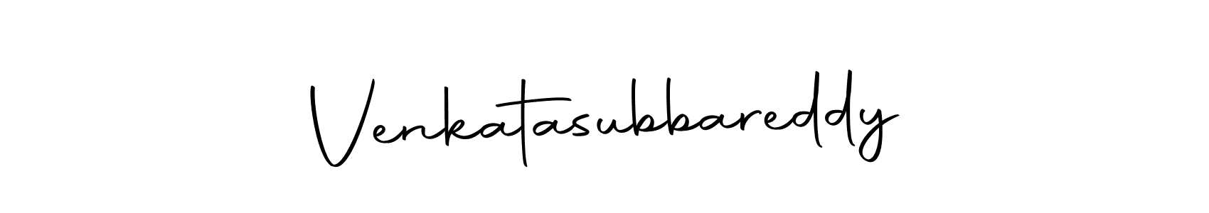 Create a beautiful signature design for name Venkatasubbareddy. With this signature (Autography-DOLnW) fonts, you can make a handwritten signature for free. Venkatasubbareddy signature style 10 images and pictures png