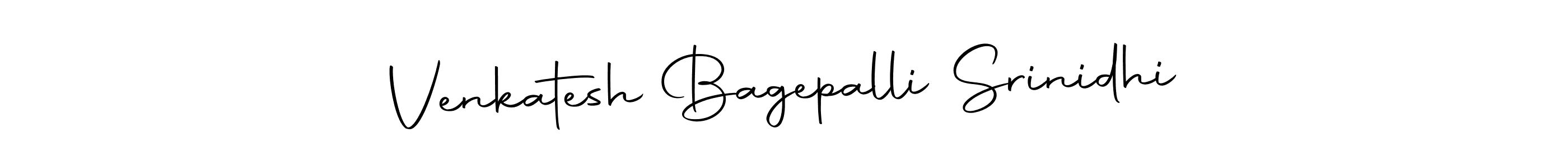 Autography-DOLnW is a professional signature style that is perfect for those who want to add a touch of class to their signature. It is also a great choice for those who want to make their signature more unique. Get Venkatesh Bagepalli Srinidhi name to fancy signature for free. Venkatesh Bagepalli Srinidhi signature style 10 images and pictures png