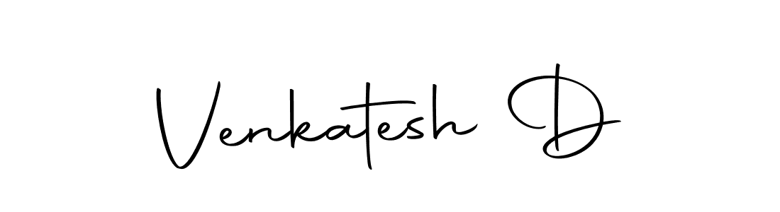 Design your own signature with our free online signature maker. With this signature software, you can create a handwritten (Autography-DOLnW) signature for name Venkatesh D. Venkatesh D signature style 10 images and pictures png