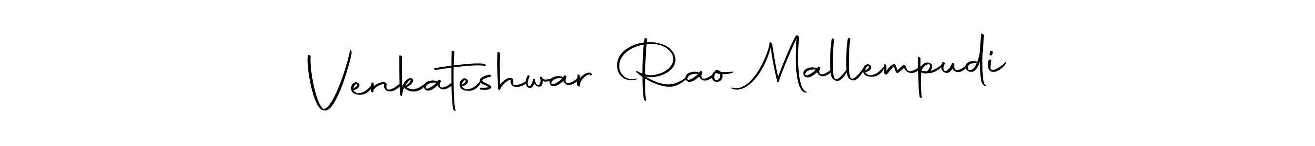 Make a beautiful signature design for name Venkateshwar Rao Mallempudi. Use this online signature maker to create a handwritten signature for free. Venkateshwar Rao Mallempudi signature style 10 images and pictures png