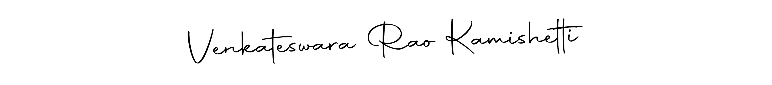 Create a beautiful signature design for name Venkateswara Rao Kamishetti. With this signature (Autography-DOLnW) fonts, you can make a handwritten signature for free. Venkateswara Rao Kamishetti signature style 10 images and pictures png