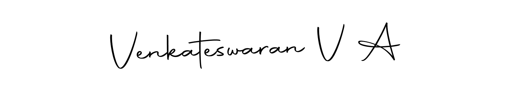 Here are the top 10 professional signature styles for the name Venkateswaran V A. These are the best autograph styles you can use for your name. Venkateswaran V A signature style 10 images and pictures png