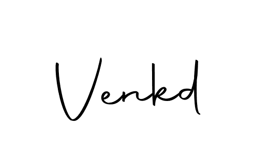 Design your own signature with our free online signature maker. With this signature software, you can create a handwritten (Autography-DOLnW) signature for name Venkd. Venkd signature style 10 images and pictures png