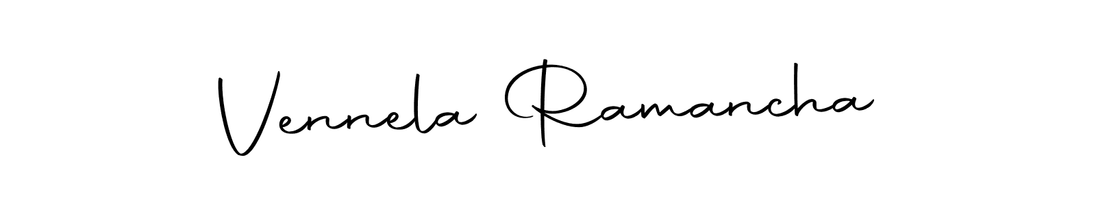 You should practise on your own different ways (Autography-DOLnW) to write your name (Vennela Ramancha) in signature. don't let someone else do it for you. Vennela Ramancha signature style 10 images and pictures png