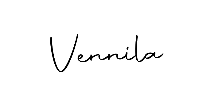 Use a signature maker to create a handwritten signature online. With this signature software, you can design (Autography-DOLnW) your own signature for name Vennila. Vennila signature style 10 images and pictures png