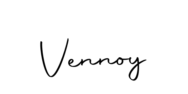 Vennoy stylish signature style. Best Handwritten Sign (Autography-DOLnW) for my name. Handwritten Signature Collection Ideas for my name Vennoy. Vennoy signature style 10 images and pictures png