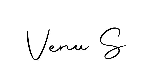 How to make Venu S name signature. Use Autography-DOLnW style for creating short signs online. This is the latest handwritten sign. Venu S signature style 10 images and pictures png