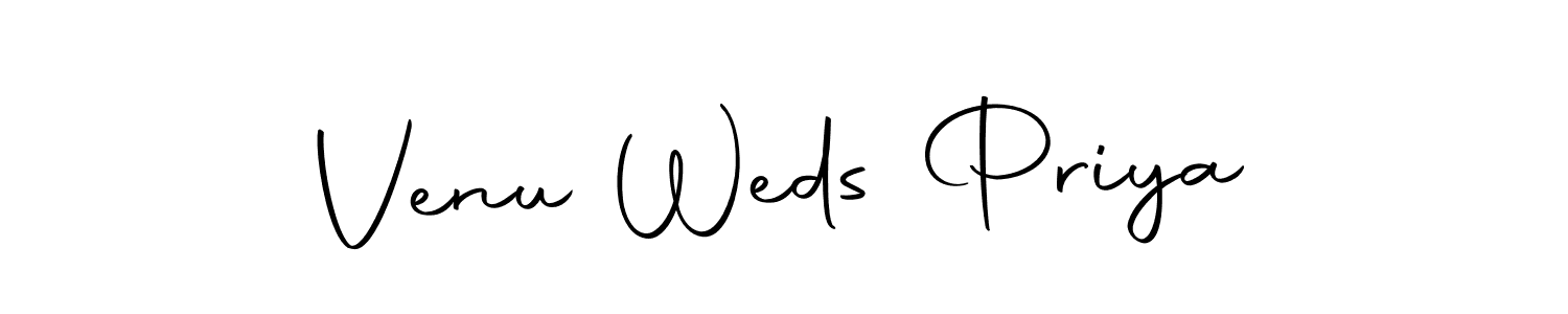 How to make Venu Weds Priya signature? Autography-DOLnW is a professional autograph style. Create handwritten signature for Venu Weds Priya name. Venu Weds Priya signature style 10 images and pictures png