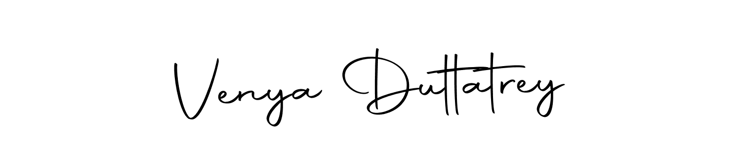 if you are searching for the best signature style for your name Venya Duttatrey. so please give up your signature search. here we have designed multiple signature styles  using Autography-DOLnW. Venya Duttatrey signature style 10 images and pictures png