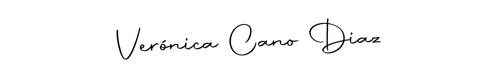 This is the best signature style for the Verónica Cano Diaz name. Also you like these signature font (Autography-DOLnW). Mix name signature. Verónica Cano Diaz signature style 10 images and pictures png