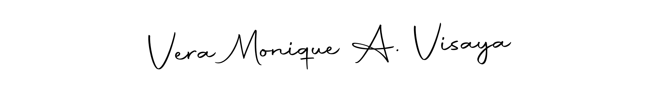 Vera Monique A. Visaya stylish signature style. Best Handwritten Sign (Autography-DOLnW) for my name. Handwritten Signature Collection Ideas for my name Vera Monique A. Visaya. Vera Monique A. Visaya signature style 10 images and pictures png
