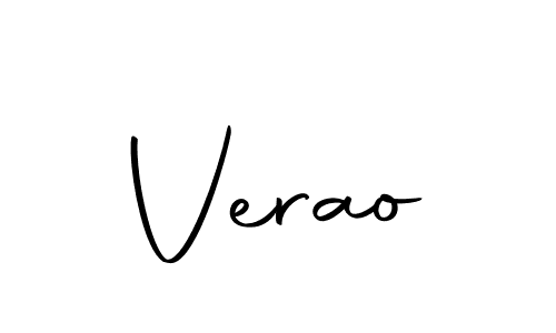 Design your own signature with our free online signature maker. With this signature software, you can create a handwritten (Autography-DOLnW) signature for name Verao. Verao signature style 10 images and pictures png