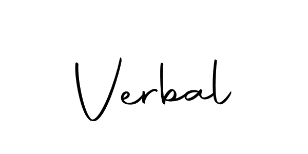 Make a beautiful signature design for name Verbal. With this signature (Autography-DOLnW) style, you can create a handwritten signature for free. Verbal signature style 10 images and pictures png
