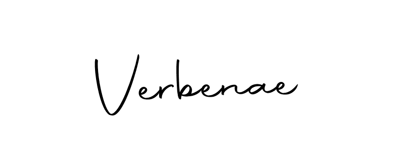 Design your own signature with our free online signature maker. With this signature software, you can create a handwritten (Autography-DOLnW) signature for name Verbenae. Verbenae signature style 10 images and pictures png