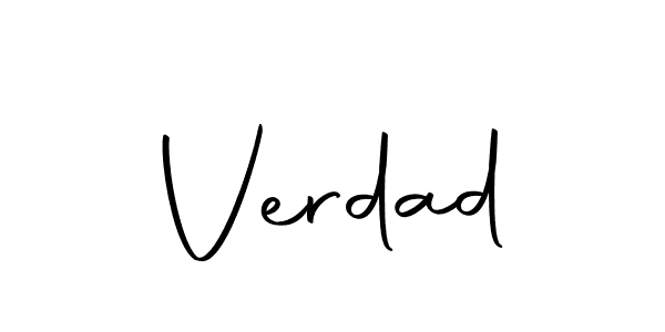 Create a beautiful signature design for name Verdad. With this signature (Autography-DOLnW) fonts, you can make a handwritten signature for free. Verdad signature style 10 images and pictures png