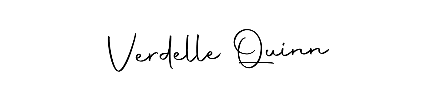 Verdelle Quinn stylish signature style. Best Handwritten Sign (Autography-DOLnW) for my name. Handwritten Signature Collection Ideas for my name Verdelle Quinn. Verdelle Quinn signature style 10 images and pictures png