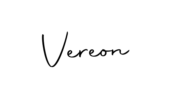 Vereon stylish signature style. Best Handwritten Sign (Autography-DOLnW) for my name. Handwritten Signature Collection Ideas for my name Vereon. Vereon signature style 10 images and pictures png