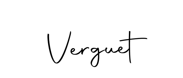 Make a beautiful signature design for name Verguet. With this signature (Autography-DOLnW) style, you can create a handwritten signature for free. Verguet signature style 10 images and pictures png