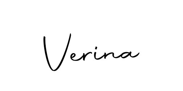 Create a beautiful signature design for name Verina. With this signature (Autography-DOLnW) fonts, you can make a handwritten signature for free. Verina signature style 10 images and pictures png