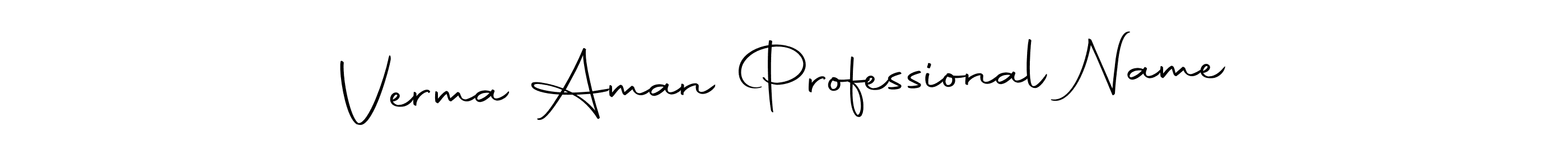 It looks lik you need a new signature style for name Verma Aman Professional Name. Design unique handwritten (Autography-DOLnW) signature with our free signature maker in just a few clicks. Verma Aman Professional Name signature style 10 images and pictures png