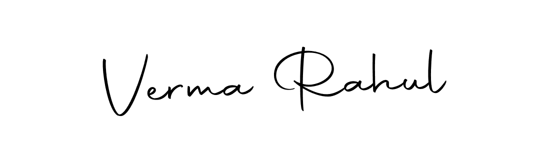 You should practise on your own different ways (Autography-DOLnW) to write your name (Verma Rahul) in signature. don't let someone else do it for you. Verma Rahul signature style 10 images and pictures png